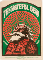 FAMILY DOG CONCERT POSTER FD-40 FEATURING THE GRATEFUL DEAD.