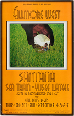 BILL GRAHAM CONCERT POSTER PAIR FEATURING CHUCK BERRY & SANTANA.