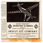 "CAPTAIN MIDNIGHT'S SPARTAN BOMBER" 1939 PREMIUM LOT.