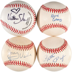 MUSICIAN & MUSIC-RELATED SIGNED BASEBALL LOT.