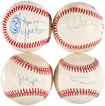 "BEVERLY HILLS 90210" SIGNED BASEBALL LOT.