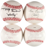 "LEAVE IT TO BEAVER" CAST-SIGNED BASEBALL LOT.