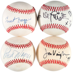 MOVIE ACTORS SIGNED BASEBALL LOT.