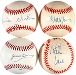 MOVIE ACTORS SIGNED BASEBALL LOT.