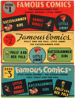 "FAMOUS COMICS" BOXED COMIC STRIP REPRINT BOOK SET.