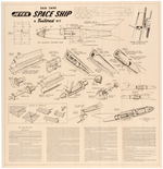 JETEX ROCKET MOTOR-POWERED "WORKING MODEL SPACE SHIP KIT" BOXED SET.