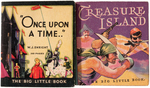 "ONCE UPON A TIME" & "TREASURE ISLAND" SOFTCOVER BLB PAIR.