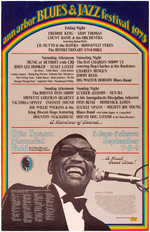 "ANN ARBOR BLUES & JAZZ FESTIVAL 1973" POSTER.