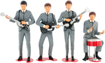 "THE BEATLES" SET OF ASSEMBLED MODEL KITS WITH BOXES.