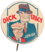 DICK TRACY ALONG WITH FIRST DEPICTION OF "JUNIOR" BUTTON ISSUED C. 1933.