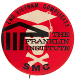 RARE PHILADELPHIA "SMC" VIETNAM WAR PROTEST BUTTON.