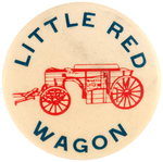 RARE FARM EQUIPMENT BUTTON FROM THE LITTLE RED WAGON MFG. CO.