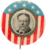 TAFT BEAUTIFUL SINGLE PORTRAIT BUTTON MATCHING PREVIOUS LOT JUGATE.