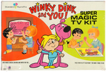 WINKY DINK BOXED COSTUME & "SUPER MAGIC MAGIC TV KIT."