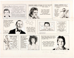 DON SHERWOOD "DICK CLARK'S ROCK ROLL AND REMEMBER" SUNDAY PAGE ORIGINAL ART LOT.