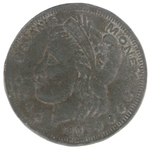 TWO PIECES OF BRYAN MONEY FROM 1896 CAMPAIGN.