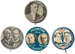 THREE PROHIBITION PARTY BUTTONS INCLUDING 1912 CHAFIN/WATKINS AND INDEPENDENCE PARTY JUGATE BUTTON.