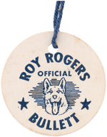 HARTLAND ROY ROGER'S FAMOUS DOG BULLET IN BOX WITH TAG.