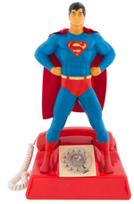 SUPERMAN TELEPHONE 1978 ROTARY DIAL MODEL BY MICROCOMMUNICATIONS.