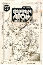 "CAPTAIN ATOM" #28 COVER ORIGINAL ART.