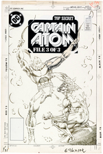 "CAPTAIN ATOM" #28 COVER ORIGINAL ART.