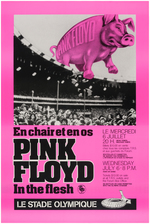 HISTORIC PINK FLOYD MONTREAL CANADA CONCERT POSTER FROM 1977 "IN THE FLESH" TOUR.