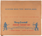 "DAVY CROCKETT INDIAN TARGET" ELABORATE BOXED SET.