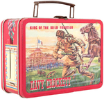 "WALT DISNEY'S OFFICIAL DAVY CROCKETT & KIT CARSON" METAL LUNCHBOX WITH THERMOS.