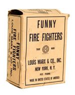 "MARX FUNNY FIRE FIGHTERS" RARE BOXED WIND-UP FEATURING POPEYE AND BRUTUS.