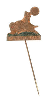 "PAN AMERICAN 1901" RARE FIGURAL STICKPIN.