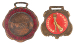 PAIR OF EARLY "SOCIALIST PARTY" WATCH FOBS.