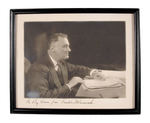 FRANKLIN D. ROOSEVELT AS PRESIDENT SIGNED PHOTO.