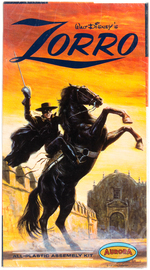 AURORA "WALT DISNEY'S ZORRO" FACTORY-SEALED MODEL KIT.