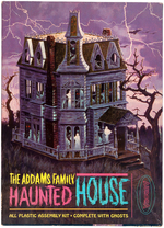 AURORA "THE ADDAMS FAMILY HAUNTED HOUSE" BOXED MODEL KIT.