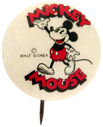 MICKEY MOUSE SCARCE SMALL SIZE EARLY 1930s BUTTON.