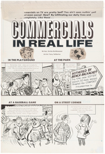 "CRAZY" #21 "COMMERCIALS IN REAL LIFE" ORIGINAL ART.