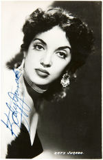 KATY JURADO SIGNED REAL PHOTO POSTCARD.