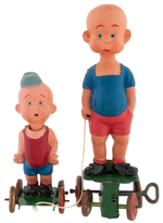 HENRY TRAPEZE & HENRY WITH BROTHER CELLULOID WIND-UP PAIR.