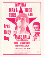 RARE "FREE HUEY DAY" BLACK PANTHER MINISTER OF DEFENSE "MASS RALLY" IN LOS ANGELES.