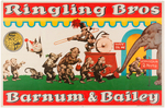 "RINGLING BROS. AND BARNUM & BAILEY" LAWSON WOOD CIRCUS POSTER TRIO.