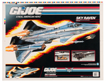 G.I. JOE SKY RAVEN BOX PROOF ON CARD STOCK.