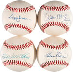 500 HOME RUN CLUB SIGNED BASEBALL LOT OF FIVE.