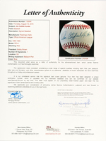 HALL OF FAME PITCHERS SIGNED BASEBALLS LOT OF EIGHT.