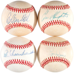 MLB ALL-STAR HITTERS SIGNED BASEBALL LOT OF EIGHT.