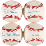 NEW YORK YANKEES SIGNED BASEBALLS LOT OF EIGHT.