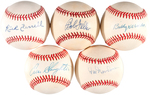 HALL OF FAME SIGNED BASEBALL LOT OF 12.