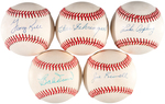 HALL OF FAME SIGNED BASEBALL LOT OF 12.