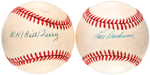 HALL OF FAME SIGNED BASEBALL LOT OF 12.