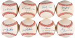 DODGERS SINGLE SIGNED BASEBALL LOT OF 23.