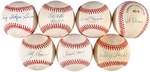 DODGERS SINGLE SIGNED BASEBALL LOT OF 23.